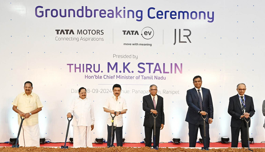 Tata Motors conducted groundbreaking ceremony for Rs. 9000 Crore project in Tamil Nadu