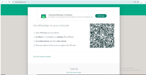 link phone to WhatsApp Web 